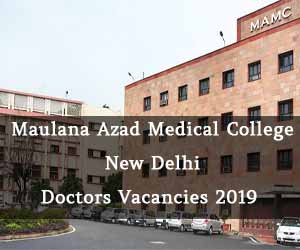 New Delhi: Walk in Interview at Maulana Azad Medical College for Senior Resident Post, Details