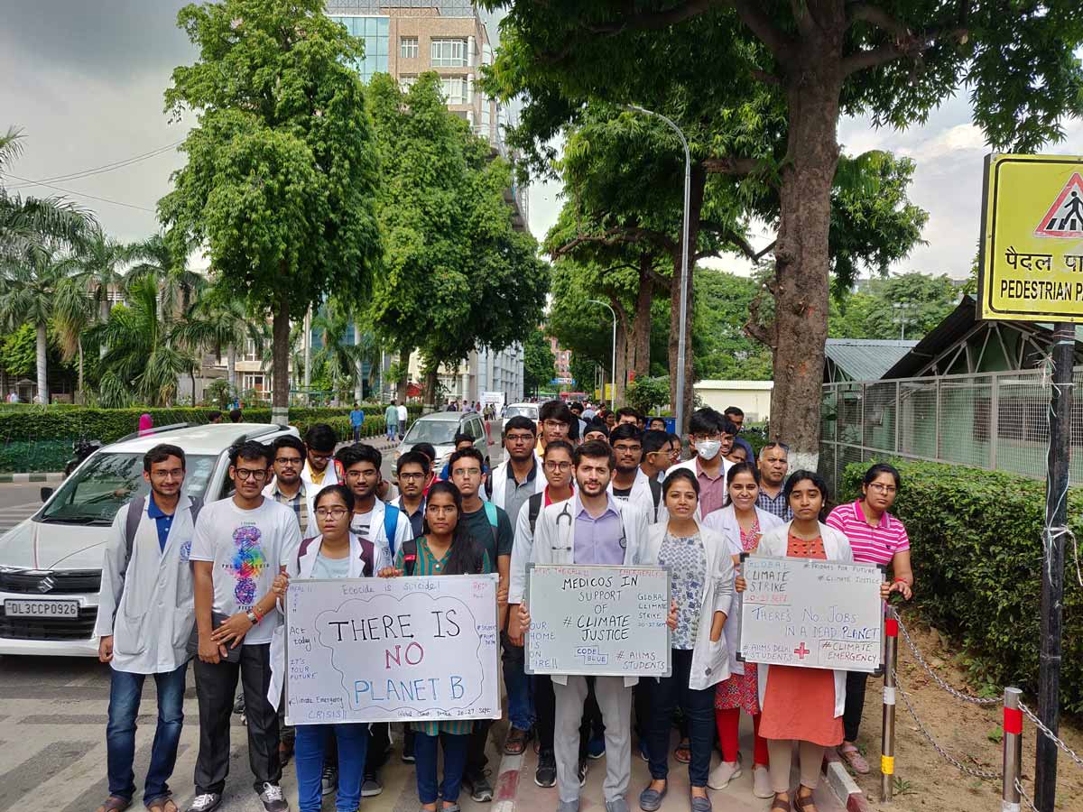 AIIMS Medicos take lead in Awareness on Climate Change, RDA holds march on Air pollution